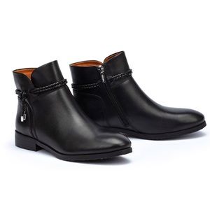 PIKOLINOS women’s ROYAL flat ankle boots with leather accents